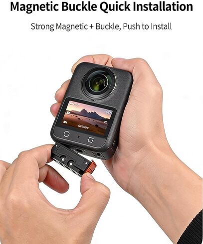 حامل محول مغناطيسي سريع الفك متوافق مع DJI Osmo Nano/Osmo Action 6، حامل توسيع مع فتحة لولبية 1/4/موصل قابل للطي/إبزيم سريع الفك، ملحقات كاميرا الحركة in Kuwait
