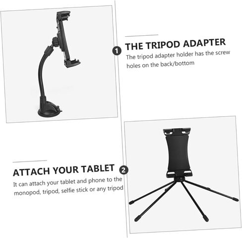 Rotating Tablet and Phone Tripod Holder Clip Photography Clip for Landscape Portrait Use Compatible with Smartphones and Tablets for Video Recording and Outdoor Travel Photos in Saudi Arabia