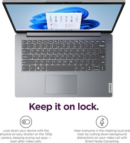 كمبيوتر محمول Lenovo IdeaPad 1i للطلاب، شاشة 14 بوصة عالية الدقة مضادة للتوهج، معالج Intel ثنائي النواة، ذاكرة الوصول العشوائي 12 جيجابايت، 256 جيجابايت SSD + 128 جيجابايت eMMC، رسومات Intel UHD، Wi-Fi، Windows 11 Home، مع مجموعة ملحقات 5ave 6 في 1 in Kuwait