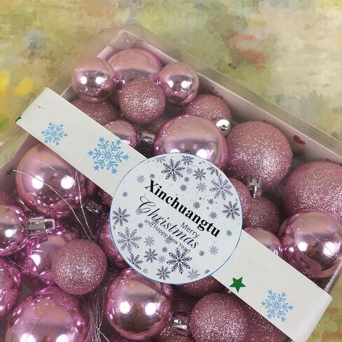 Xinchuangtu Christmas tree decorations, Christmas Ball Ornaments Set – Shatterproof Plastic Holiday Decorations for Tree & Home in Saudi Arabia