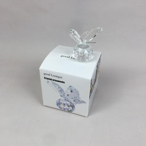 good Loongze Crystal Ornaments, Crystal Butterfly Ornament – Clear Glass Figurine for Home Decor, Wedding & Gift in Saudi Arabia