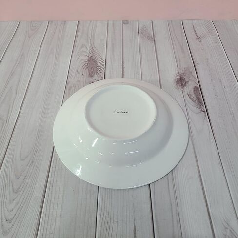 Flendural Serving Platters, Classic White Ceramic Round Serving Platter, for Appetizers, Cakes & Entertaining in Saudi Arabia
