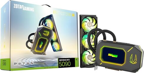 ZOTAC ARCTICSTORM AIO تبريد سائل GeForce RTX 5090 32GB GDDR7 PCI Express 5.0 in Kuwait