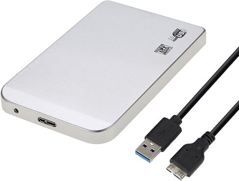 حاوية محرك الأقراص الثابتة فائقة النحافة بسرعة 6 جيجابت في الثانية USB3.0 وسعة تخزين 2 تيرابايت لمحرك الأقراص الصلبة SSD مقاس 2.5 بوصة، ونقل البيانات بسرعة لأجهزة الكمبيوتر وملحقاتها (2.5 بوصة) in Saudi Arabia