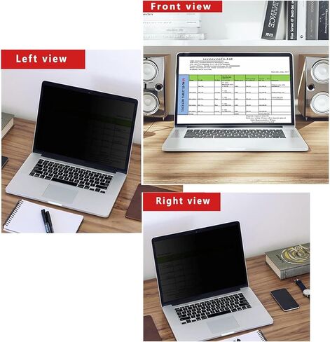 14 Inch Laptop Privacy Screen Shield for 16:10 Widescreen Display, Anti-Peeping Data Security Protective Film, Notebook Anti-Glare & Blue Light Blocking Filter, Reduce Eye Strain in Saudi Arabia