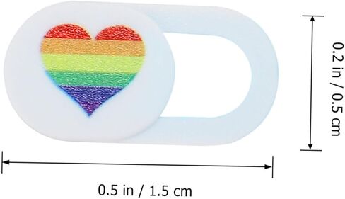 jojofuny 3 PCS Heart Design Webcam Cover Slide for Laptop Tablet Desktop Privacy Protection Ultra-Thin Colorful in Saudi Arabia