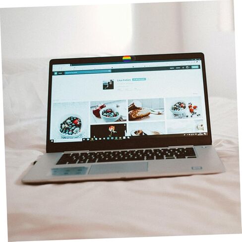 NUOBESTY 3pcs Webcam Cover Set Privacy Sliding Lid for Laptop Tablet and Mobile Devices Easy Installation Peeping Design Striped Rainbow in Saudi Arabia