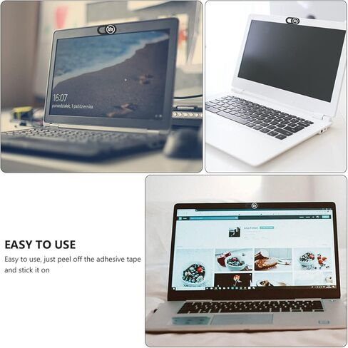 TEHAUX 3pcs Webcam Cover Slide Slim Camera Protectors for Privacy Laptops Tablets and Easy Installation Prevents Peeping and Privacy Leaks in Saudi Arabia