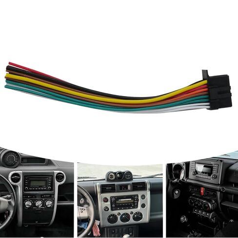 Replacement Car Radio Stereo Wire Harness Fits for Kenwood DMX, DPX-Series Models DMX125BT DMX706S DMX709S DMX7706S DMX7709S DMX809S DMX8709S DPX303MBT in Saudi Arabia