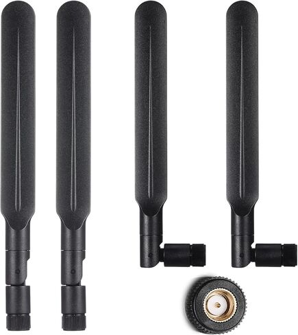 Kingdder 4 Pcs 4G WiFi Antenna 4G LTE Antenna with SMA Male Paddle LTE Universal Wide Band Omni Directional Paddle Antennas for PC Desktop IP Camera Router in Saudi Arabia