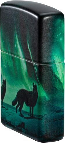 Zippo Lighter: Wolves with Northern Lights, Glow-in-The-Dark - 540 Color 81643 in Saudi Arabia