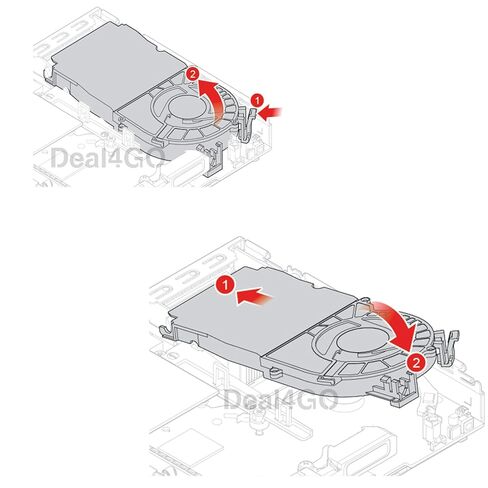 Deal4GO 35 واط وحدة المعالجة المركزية مروحة التبريد ث/منفاخ 01MN633 استبدال لينوفو ثينك سنتر M920Q M720Q M625Q M920x P330 صغير 5 سطح المكتب in Kuwait