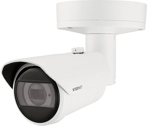 كاميرا Hanwha XNO-C8083R 6MP ICR ExtremeWDR شبكة خارجية H.265 PoE مع عدسة متغيرة البؤرة بمحرك 4.4~9.3 مم (2.1x)، أبيض/ألومنيوم + كمبيوتر شخصي in Kuwait