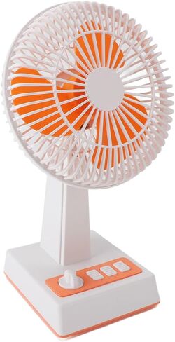 USB Desk Fan Type C Interface Small Powerful Quiet 3 Speeds Wind Mini Desktop Table Fan for Home Office Indoor Outdoor Retro in Saudi Arabia