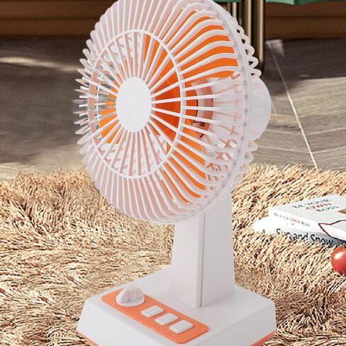 USB Desk Fan Type C Interface Small Powerful Quiet 3 Speeds Wind Mini Desktop Table Fan for Home Office Indoor Outdoor Retro in Saudi Arabia