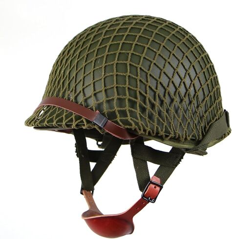 WW2 الحرب العالمية الثانية الولايات المتحدة المحمولة جوا M1C خوذة 506th المظلة المشاة القفز النسخة مع الإسعافات الأولية الحقيبة التمويه صافي in Kuwait