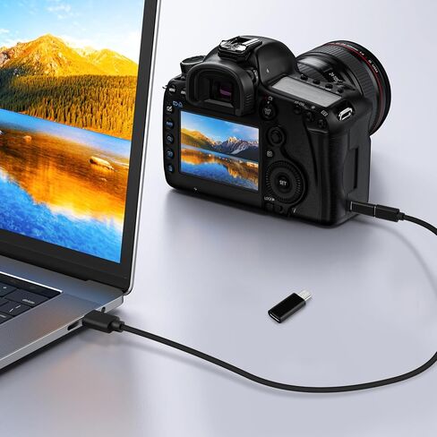 محول USB C إلى Mini USB (2 حزمة)، النوع C (أنثى) إلى Mini USB 2.0 (ذكر) موصل تحويل متوافق مع الكاميرات الرقمية والكمبيوتر ونظام تحديد المواقع in Saudi Arabia