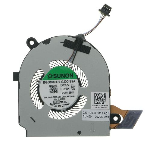 CPU Cooling Fan for Dell Latitude 5310 2-in-1 Laptop Replacement | Compatible with EG50040S1-CJ00-S9A 0K6X87 023.100J6.0011 | DC5V 0.31A Internal CPU Fan in Saudi Arabia