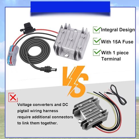 Mini 12V/24V Input to 30V 3.5A Output Power Converter Cable, Mini Power Supply 12V Step Up Adapter Cord with Fuse (1M/3.28Ft) in Saudi Arabia