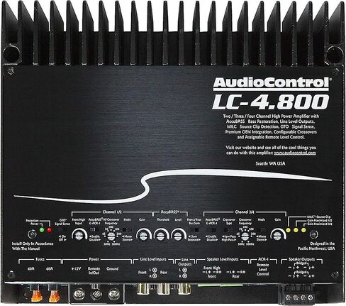 AudioControl LC-4.800 High-Power 4 Channel DSP Matrix Amplifier with Accubass & ACR-1 Dash Remote in Saudi Arabia
