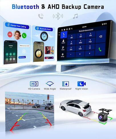 ستيريو راديو السيارة 4G+128G لسيارة Honda Accord 2008-2013، شاشة لمس 10 بوصة عالية الدقة داخل الخلية/Android 15/CarPlay اللاسلكي/Android Auto/GPS/WiFi/5.0 بلوتوث/FM/RDS/SWC/AHD كاميرا احتياطية in Kuwait