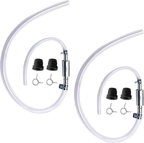 5 Set Brake Bleeder Hose Kit with One Way Check Valve, Universal Brake Bleeding Tool for Motorcycle Car Truck SUV, Includes Rubber Hoses Clamps Dust Caps for Brake Fluid Bleeder System in Saudi Arabia