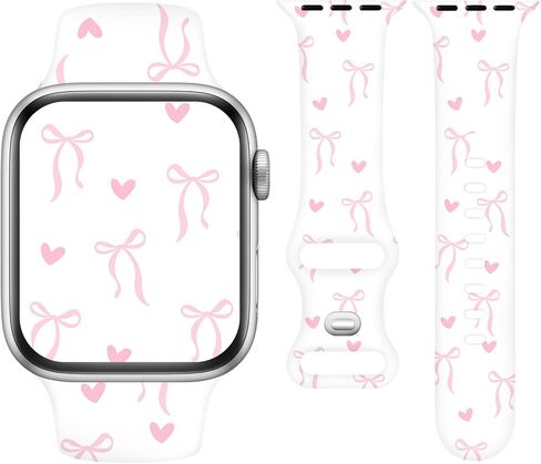 Sport Band Compatible for Apple Watch Series 11 10 9 8 7 6 5 4 3 Ultra SE, Soft Silicone Straps Adjustable Wristband for iWatch 38mm 40mm 41mm 42mm 44mm 45mm 46mm 49mm Women Men in Saudi Arabia