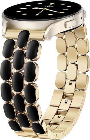 سوار معدني من Wearlizer متوافق مع ساعة Samsung Galaxy Watch 7 Band 6 5 4 Active 2 FE 40mm 44mm/Watch 6 4 Classic/5 Pro/3، حزام من الفولاذ المقاوم للصدأ 20 مم لسوار ساعة Samsung للنساء in Saudi Arabia