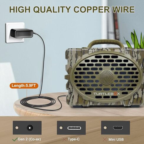 TAIFU 15V 3A Speaker Charger Replacement for Turtlebox Gen 2 & Gen 3: Loud! Outdoor Portable Bluetooth 5.0 Turtle Box Audio Speaker Power Supply Cord in Saudi Arabia