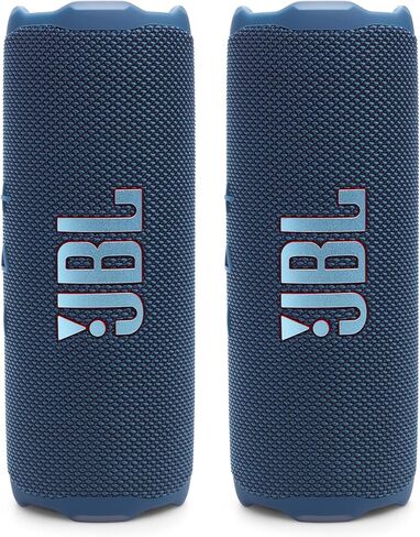 JBL Flip 7 Waterproof Portable Speaker Bundle - Pair (Black) in Kuwait