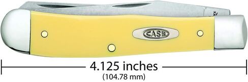WR Case XX سكين جيب أصفر صناعي مع مشبك رقم الصنف 81091 - (3254C SS) - الطول مغلق: 4 1/8 بوصة in Kuwait