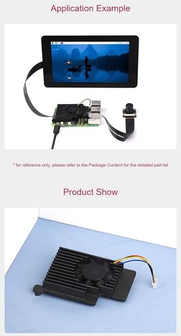 Active Cooler Fan Compatible with Raspberry Pi 5, Aluminium Heatsink, with Thermal Pads @XYGStudy (Pi5-Active-Cooler-A) in Saudi Arabia