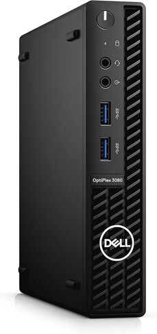 كمبيوتر مكتبي للأعمال Dell 2022 Optiplex 3080 Micro Form Factor Business، Intel Core i5-10500T، ذاكرة الوصول العشوائي 16 جيجابايت، 512 جيجابايت PCIe SSD، Wi-Fi 6، بلوتوث، ماوس ولوحة مفاتيح سلكية، Windows 11 Pro، أسود in Kuwait