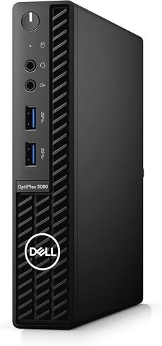كمبيوتر مكتبي للأعمال Dell 2022 Optiplex 3080 Micro Form Factor Business، Intel Core i5-10500T، ذاكرة الوصول العشوائي 16 جيجابايت، 512 جيجابايت PCIe SSD، Wi-Fi 6، بلوتوث، ماوس ولوحة مفاتيح سلكية، Windows 11 Pro، أسود in Kuwait