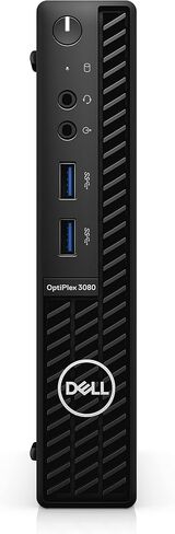 كمبيوتر مكتبي للأعمال Dell 2022 Optiplex 3080 Micro Form Factor Business، Intel Core i5-10500T، ذاكرة الوصول العشوائي 16 جيجابايت، 512 جيجابايت PCIe SSD، Wi-Fi 6، بلوتوث، ماوس ولوحة مفاتيح سلكية، Windows 11 Pro، أسود in Kuwait