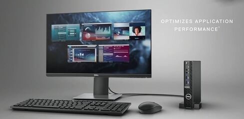 كمبيوتر مكتبي للأعمال Dell 2022 Optiplex 3080 Micro Form Factor Business، Intel Core i5-10500T، ذاكرة الوصول العشوائي 16 جيجابايت، 512 جيجابايت PCIe SSD، Wi-Fi 6، بلوتوث، ماوس ولوحة مفاتيح سلكية، Windows 11 Pro، أسود in Kuwait