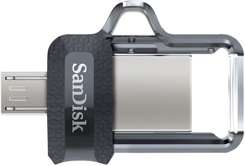 SanDisk Ultra (عبوتان) محرك أقراص مزدوج m3.0 لأجهزة Android وأجهزة الكمبيوتر حزمة محرك أقراص فلاش مع كل شيء ما عدا حبل سترومبولي (64 جيجابايت 2 حزمة) in Kuwait