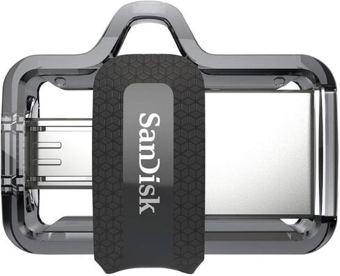 SanDisk Ultra (عبوتان) محرك أقراص مزدوج m3.0 لأجهزة Android وأجهزة الكمبيوتر حزمة محرك أقراص فلاش مع كل شيء ما عدا حبل سترومبولي (64 جيجابايت 2 حزمة) in Kuwait