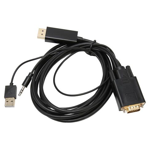 كابل VGA إلى محول، كابل محول فيديو VGA إلى HD متوافق مع 1920x1080 60 هرتز متوافق مع الأجهزة ذات منافذ واجهة الوسائط المتعددة عالية الدقة in Kuwait