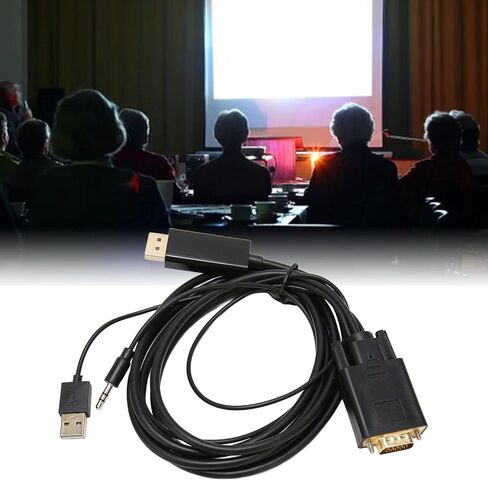 كابل VGA إلى محول، كابل محول فيديو VGA إلى HD متوافق مع 1920x1080 60 هرتز متوافق مع الأجهزة ذات منافذ واجهة الوسائط المتعددة عالية الدقة in Kuwait