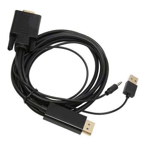 كابل VGA إلى محول، كابل محول فيديو VGA إلى HD متوافق مع 1920x1080 60 هرتز متوافق مع الأجهزة ذات منافذ واجهة الوسائط المتعددة عالية الدقة in Kuwait
