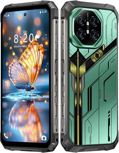 MMY 32+1TB Rugged Armor Unlocked Cell Phone,Smartphone 6.99" HD 68+108MP Night Vision Photography 22000mAh AI Unlocked Phone,Face ID/Fingerprint Unlock/Underwater-Night-Photo/Dual SIM/5G/NFC(Green-B) in Saudi Arabia