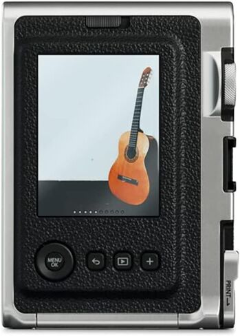 Fujifilm Instax Mini EVO Hybrid Instant Film Camera (Black) (16745183) Bundle with 40 Instant Film Sheets + 32GB Memory Card + Small Padded Case + SD Card Reader + Microfiber Cleaning Cloth (Renewed) in Saudi Arabia