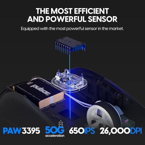 ماوس ألعاب Pulsar Gaming Gears X2 Mini Premium Black اللاسلكي، قبضة فائقة، خفيف الوزن للغاية 1.83 أونصة (52 جم)، متماثل، 2.4 جيجا هرتز 1 مللي ثانية، 26000 نقطة في البوصة، PAW3395 (ميني، لاسلكي، أسود ممتاز) (متجدد) in Kuwait