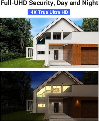 ANNKE AC800 4K Turret POE Camera, Ultra HD Outdoor Security IP Camera with Strobe & Spotlight Alarms, Human/Vehicle Detection, Two-Way Audio, Compatible with Alexa, Up to 256GB MicroSD Card in Saudi Arabia