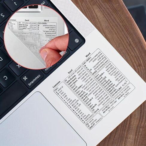 3 قطع من ملصقات اختصارات لوحة المفاتيح الشفافة، بتصميم لاصق، مقاومة للماء ومتينة، مناسبة لأجهزة الكمبيوتر المحمولة، لتعزيز الكفاءة للاستخدام المكتبي in Saudi Arabia