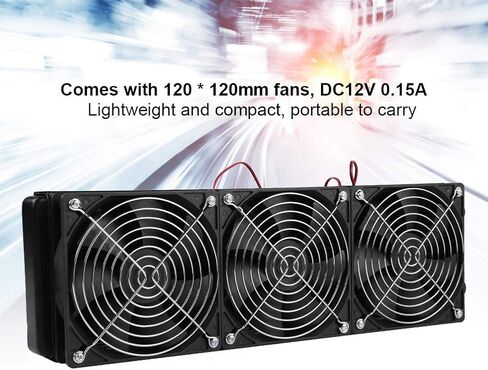 CPU Water Cooling Radiator G1/4 Thread Heat Row Radiator with Fan 18 Tubes (360mm) in Saudi Arabia