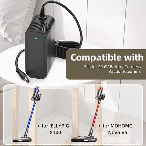 شاحن 36 فولت متوافق مع JELLYPIG X100 & MOHOMO Nova V5 29.6 فولت بطارية المكانس الكهربائية اللاسلكية محول الطاقة in Kuwait
