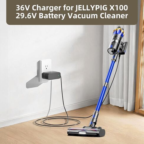 شاحن 36 فولت متوافق مع JELLYPIG X100 & MOHOMO Nova V5 29.6 فولت بطارية المكانس الكهربائية اللاسلكية محول الطاقة in Kuwait