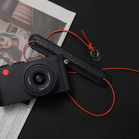 حبل كاميرا جلد طبيعي رفيع للغاية عتيق، حزام رقبة من جلد البقر لـ Fujifilm X100VI X-HALF لريكو in Kuwait